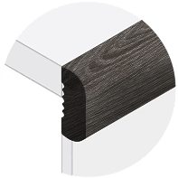 Powerhold LVT Natchez Adjustable Stair Nose 059 - Plantation