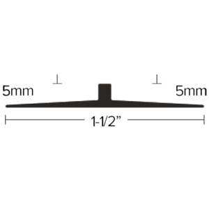 LVT 155 - 5MM to 5MM LVT NO-LIP JOINER Diagram