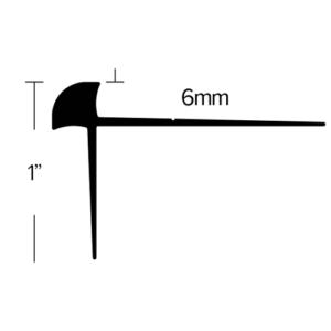 LVT 346 - 6MM NO-LIP STAIR NOSING Diagram