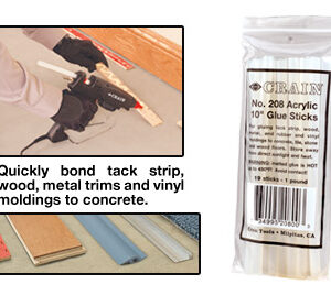 No. 208 Acrylic 10″ Glue Sticks (19 pack)