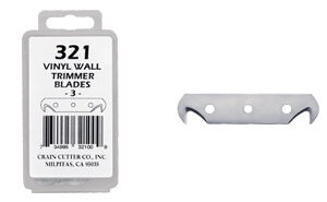 No. 321 Vinyl Wall Trimmer Blades (3)