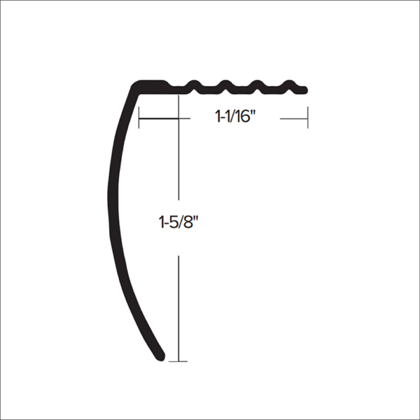 CM 605 - 1 - 5/8” DELUXE STAIR NOSING