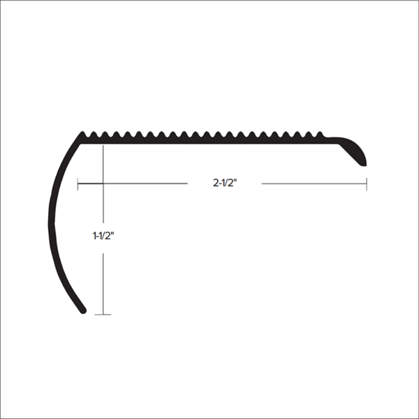 CM 603 - 2 - 1/2” COMMERCIAL STAIR NOSING